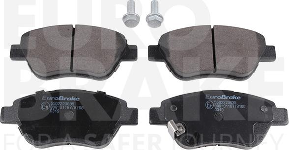 Eurobrake 5502223635 - Bremsbelagsatz, Scheibenbremse alexcarstop-ersatzteile.com