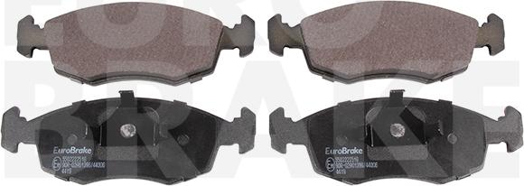 Eurobrake 5502222516 - Bremsbelagsatz, Scheibenbremse alexcarstop-ersatzteile.com