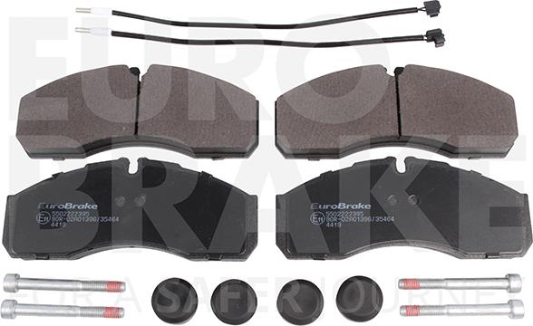 Eurobrake 5502222395 - Bremsbelagsatz, Scheibenbremse alexcarstop-ersatzteile.com