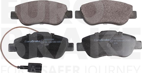 Eurobrake 5502222384 - Bremsbelagsatz, Scheibenbremse alexcarstop-ersatzteile.com