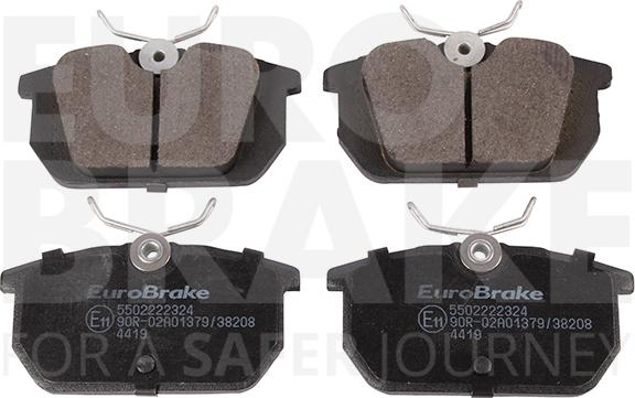 Eurobrake 5502222324 - Bremsbelagsatz, Scheibenbremse alexcarstop-ersatzteile.com