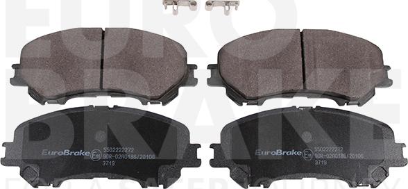 Eurobrake 5502222272 - Bremsbelagsatz, Scheibenbremse alexcarstop-ersatzteile.com