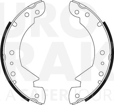 Eurobrake 58492740316 - Bremsbackensatz alexcarstop-ersatzteile.com