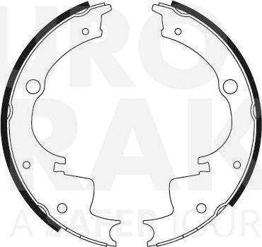 Eurobrake 58492723363 - Bremsbackensatz alexcarstop-ersatzteile.com