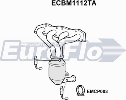 EuroFlo ECBM1112TA - Katalysator alexcarstop-ersatzteile.com