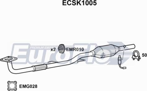 EuroFlo ECSK1005 - Katalysator alexcarstop-ersatzteile.com