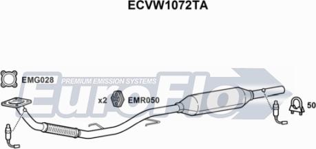 EuroFlo ECVW1072TA - Katalysator alexcarstop-ersatzteile.com