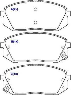 EUROREPAR 1643079080 - Bremsbelagsatz, Scheibenbremse alexcarstop-ersatzteile.com