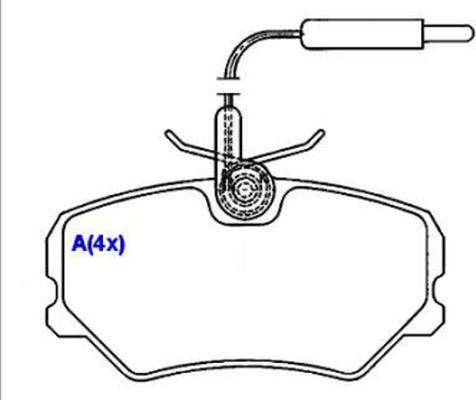 EUROREPAR 1643070580 - Bremsbelagsatz, Scheibenbremse alexcarstop-ersatzteile.com