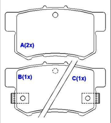 EUROREPAR 1643070280 - Bremsbelagsatz, Scheibenbremse alexcarstop-ersatzteile.com