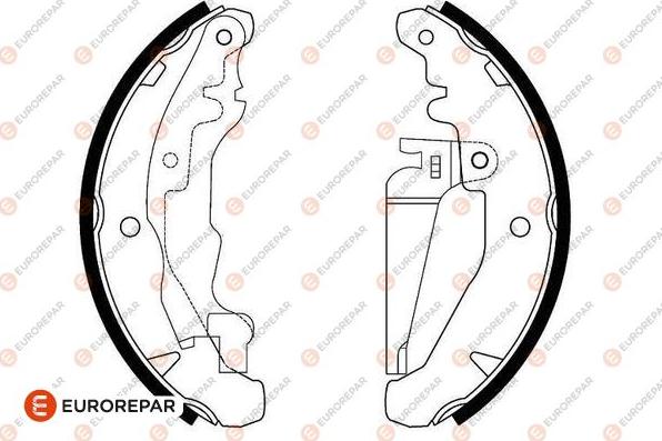 EUROREPAR 1643186880 - Bremsbackensatz alexcarstop-ersatzteile.com