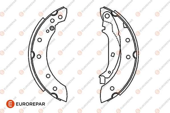 EUROREPAR 1643204180 - Bremsbackensatz alexcarstop-ersatzteile.com