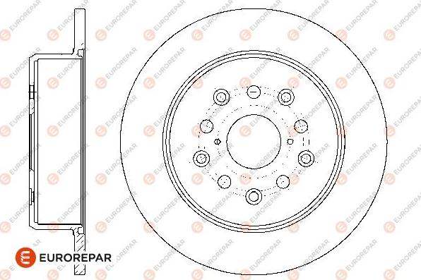 EUROREPAR 1667852780 - Bremsscheibe alexcarstop-ersatzteile.com