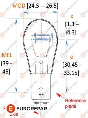 EUROREPAR 1616431380 - Glühlampe, Blinkleuchte alexcarstop-ersatzteile.com