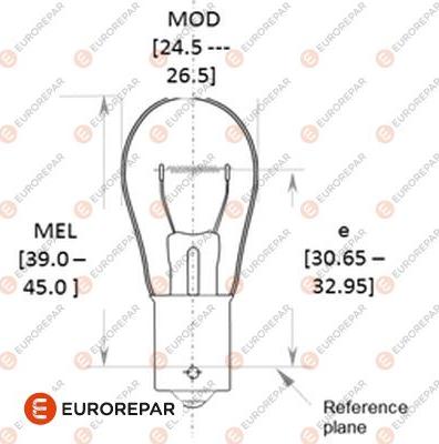 EUROREPAR 1616431280 - Glühlampe, Blinkleuchte alexcarstop-ersatzteile.com