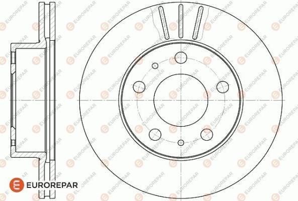 EUROREPAR 1618863880 - Bremsscheibe alexcarstop-ersatzteile.com