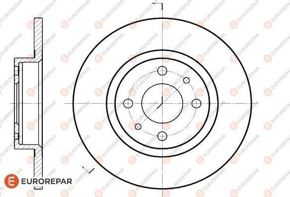 EUROREPAR 1618867380 - Bremsscheibe alexcarstop-ersatzteile.com