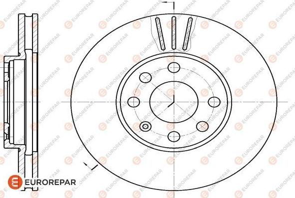 EUROREPAR 1618885080 - Bremsscheibe alexcarstop-ersatzteile.com