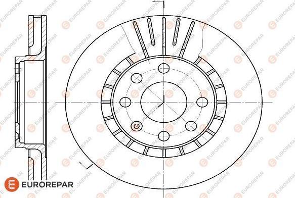 EUROREPAR 1618879080 - Bremsscheibe alexcarstop-ersatzteile.com