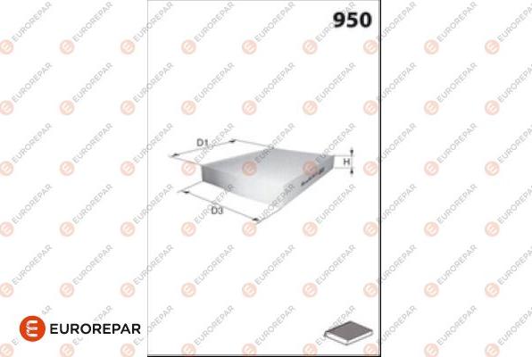 EUROREPAR 1686255580 - Filter, Innenraumluft alexcarstop-ersatzteile.com