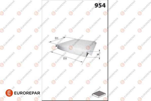 EUROREPAR 1686262580 - Filter, Innenraumluft alexcarstop-ersatzteile.com