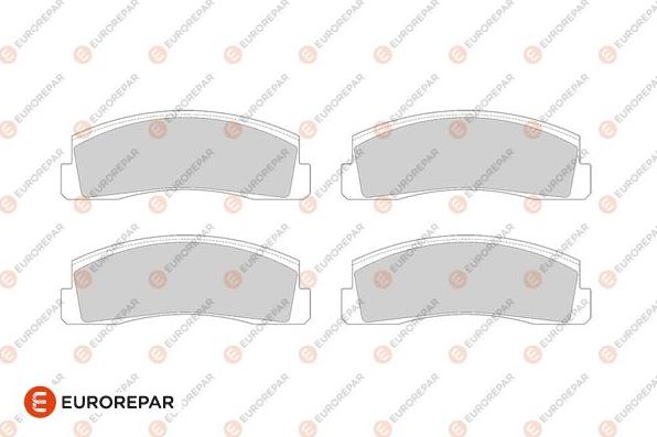 EUROREPAR 1686280180 - Bremsbelagsatz, Scheibenbremse alexcarstop-ersatzteile.com