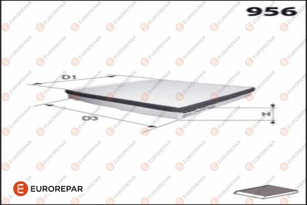 EUROREPAR 1682951180 - Filter, Innenraumluft alexcarstop-ersatzteile.com