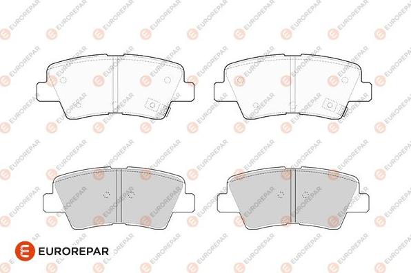 EUROREPAR 1682314380 - Bremsbelagsatz, Scheibenbremse alexcarstop-ersatzteile.com