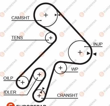 EUROREPAR 1633134980 - Zahnriemen alexcarstop-ersatzteile.com
