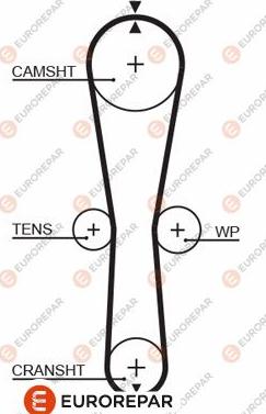 EUROREPAR 1633135680 - Zahnriemen alexcarstop-ersatzteile.com