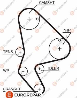EUROREPAR 1633128980 - Zahnriemen alexcarstop-ersatzteile.com