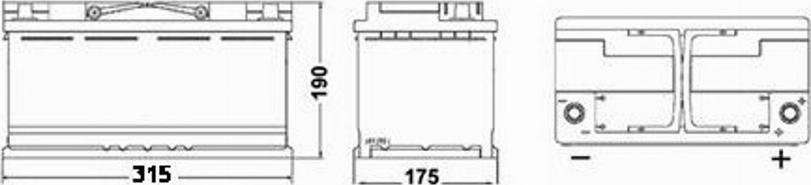 Exide AGM800 - Starterbatterie alexcarstop-ersatzteile.com