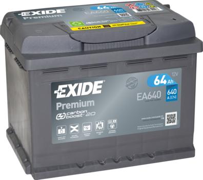 Exide EA640 - Starterbatterie alexcarstop-ersatzteile.com