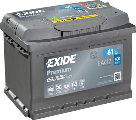 Exide EA612 - Starterbatterie alexcarstop-ersatzteile.com