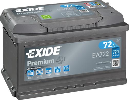 Exide EA722 - Starterbatterie alexcarstop-ersatzteile.com