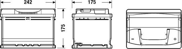 Exide EB542 - Starterbatterie alexcarstop-ersatzteile.com