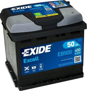 Exide EB500 - Starterbatterie alexcarstop-ersatzteile.com