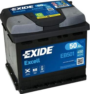 Exide EB501 - Starterbatterie alexcarstop-ersatzteile.com