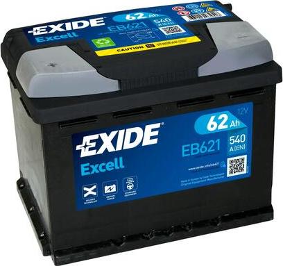 Exide EB621 - Starterbatterie alexcarstop-ersatzteile.com