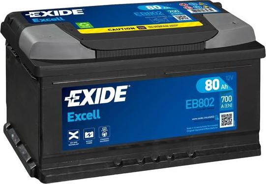 Exide EB802 - Starterbatterie alexcarstop-ersatzteile.com