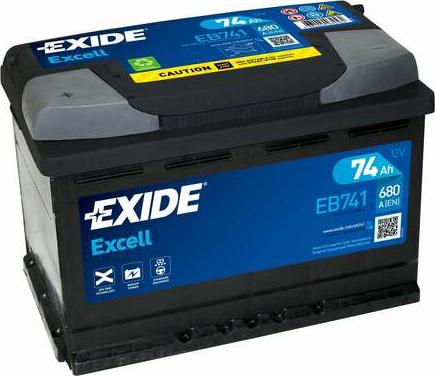 Exide EB741 - Starterbatterie alexcarstop-ersatzteile.com