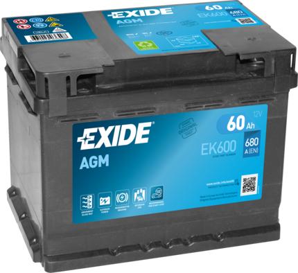 Exide EK600 - Starterbatterie alexcarstop-ersatzteile.com