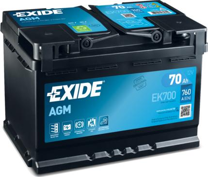 Exide EK700 - Starterbatterie alexcarstop-ersatzteile.com