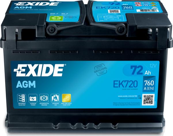 Exide EK720 - Starterbatterie alexcarstop-ersatzteile.com