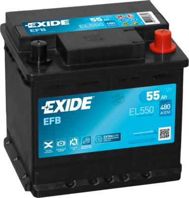 Exide EL550 - Starterbatterie alexcarstop-ersatzteile.com