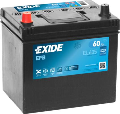 Exide EL605 - Starterbatterie alexcarstop-ersatzteile.com