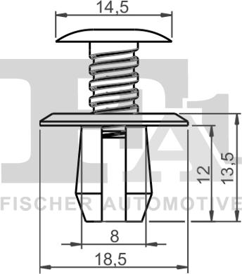 FA1 11-30008.25 - Clip, Zier / Schutzleiste alexcarstop-ersatzteile.com