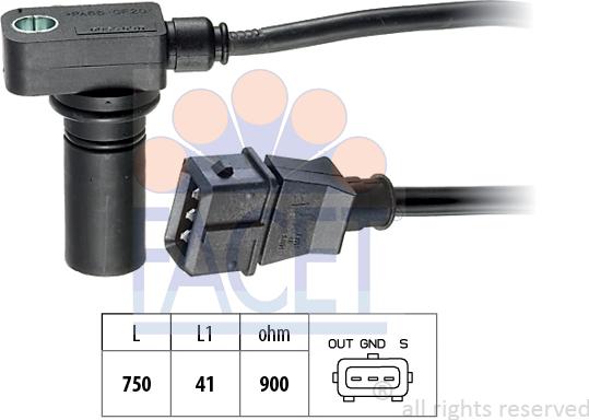 FACET 9.0066 - Impulsgeber, Kurbelwelle alexcarstop-ersatzteile.com