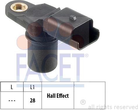 FACET 9.0348 - Sensor, Nockenwellenposition alexcarstop-ersatzteile.com