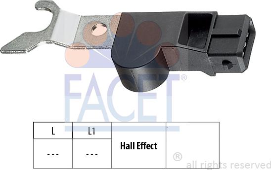 FACET 9.0313 - Sensor, Nockenwellenposition alexcarstop-ersatzteile.com